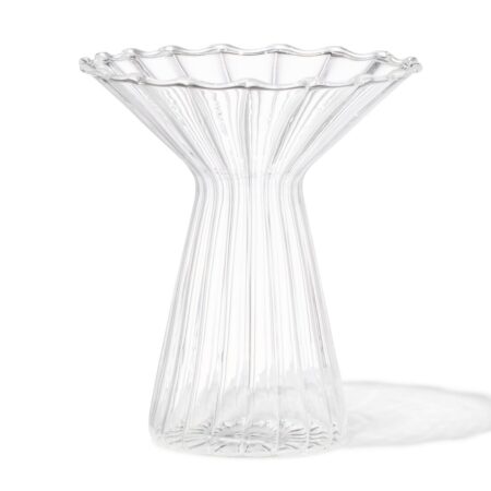 HEMA Vaas voor geurstokjes ⌀10x12cm glas met kraag transparant (transparant) | HEMA