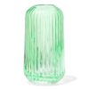 HEMA Vaas voor geurstokjes ⌀5.5x11cm glas ribbel groen (groen) | HEMA