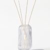 Vaas ⌀8.4x10cm Bink glas ribbel transparant