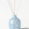 Vaas ⌀8.4x10cm Bink glas spikkel blauw