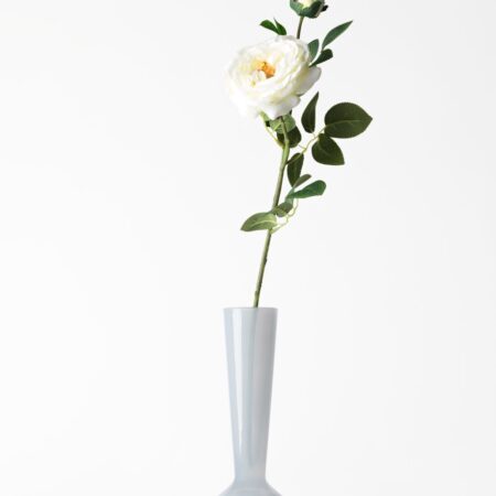 Vaas ⌀8x20cm Zwier glas blauw