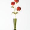 Vaas ⌀8x20cm Zwier glas groen