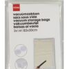 HEMA Vacuümzakken medium 85x50 - 3 stuks (transparant) | HEMA