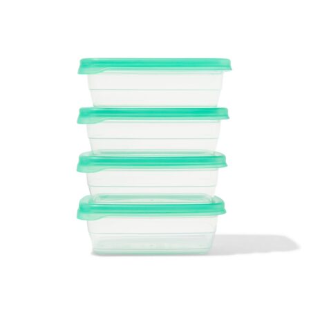 HEMA Vershoudbakjes 300ml - 4 stuks | HEMA