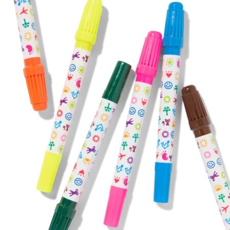 HEMA Viltstiften met stempel - 6 stuks | HEMA