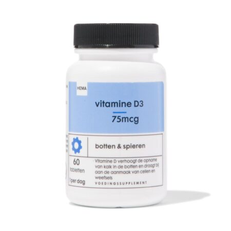 HEMA Vitamine D3 75mcg - 60 stuks | HEMA