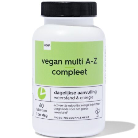 HEMA Vitamine vegan multi A-Z compleet 60 stuks | HEMA