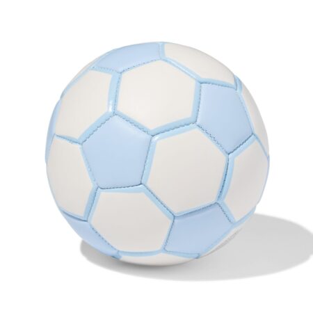HEMA Voetbal maat 2 15cm wit-blauw | HEMA