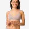 HEMA Voorgevormde bh zonder beugel beige | HEMA