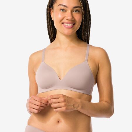 HEMA Voorgevormde bh zonder beugel beige | HEMA