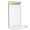 HEMA Voorraad bus 1600ml glas met deksel (transparant) | HEMA