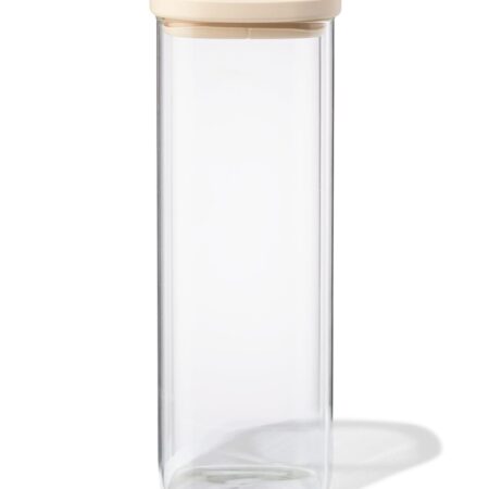 HEMA Voorraad bus 2100ml glas met deksel (transparant) | HEMA