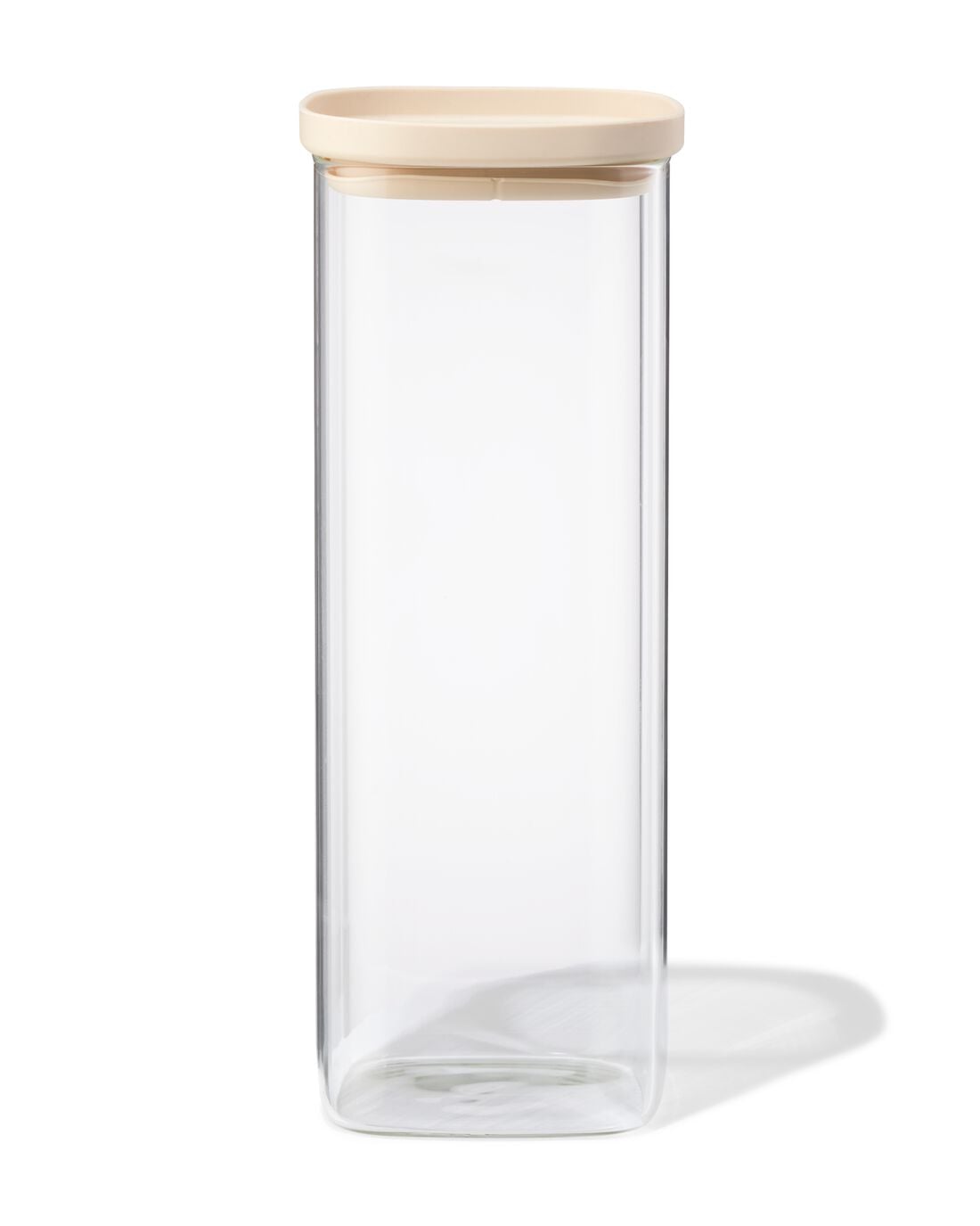 HEMA Voorraad bus 2100ml glas met deksel (transparant) | HEMA