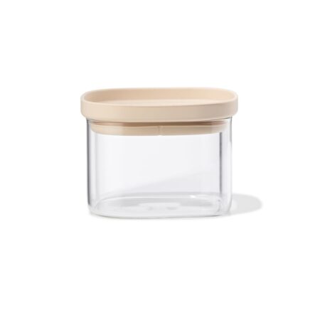 HEMA Voorraad bus 470ml glas met deksel (transparant) | HEMA