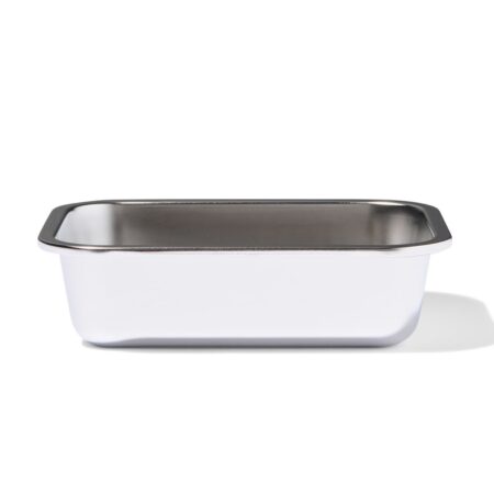 Voorraadbakje maat L 1480ml RVS zonder deksel (grijs metallic)