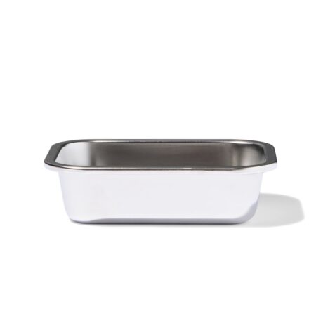 Voorraadbakje maat M 630ml RVS zonder deksel (grijs metallic)