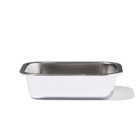 HEMA Voorraadbakje maat M 630ml RVS zonder deksel (grijs metallic) | HEMA