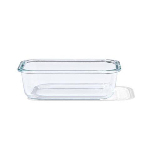HEMA Voorraadbakje maat M 630ml glas zonder deksel (transparant) | HEMA