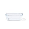 Voorraadbakje maat S 370ml glas zonder deksel (transparant)