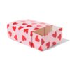 HEMA Vouwbare doos S 7.5x15.5cm papier hartjes (rood) | HEMA