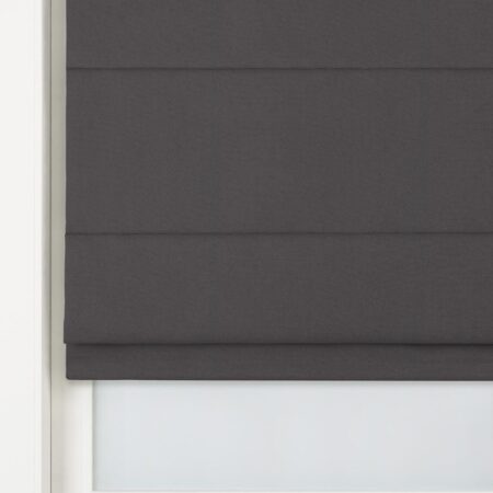 HEMA Vouwgordijn Antwerpen verduisterend donkergrijs (donkergrijs) | HEMA