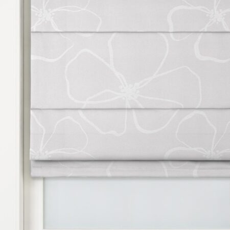 HEMA Vouwgordijn Baarn bloem ivoor (ivoor) | HEMA
