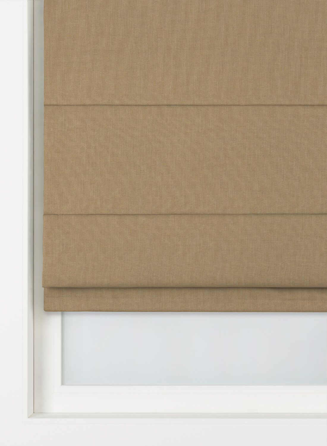 HEMA Vouwgordijn Calais gerecycled okergeel (okergeel) | HEMA