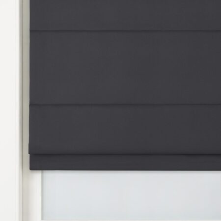 HEMA Vouwgordijn Joure semi-verduisterend antraciet (antraciet) | HEMA