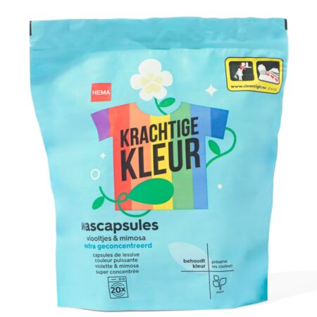 HEMA Wascapsules kleur eco viooltjes en mimosa - 20 stuks | HEMA