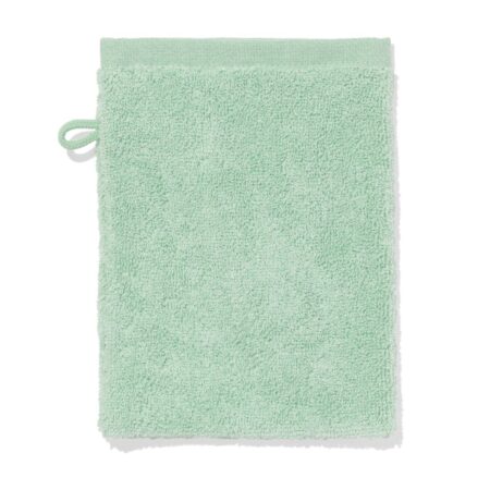 HEMA Washand 16x21cm zware kwaliteit gemêleerd groen (groen) | HEMA