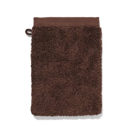 HEMA Washandje 16x21cm hotelkwaliteit extra zacht donkerbruin (donkerbruin) | HEMA