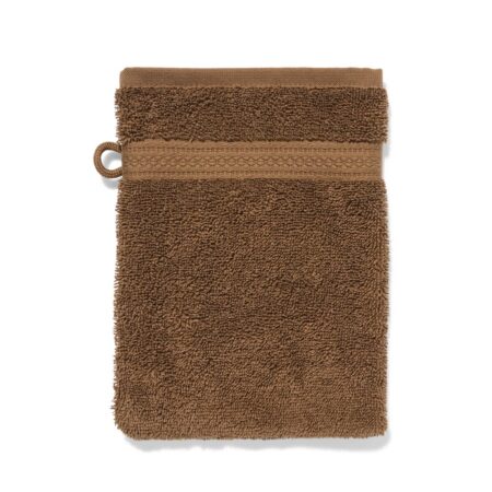 HEMA Washandje 16x21cm zware kwaliteit middenbruin (middenbruin) | HEMA