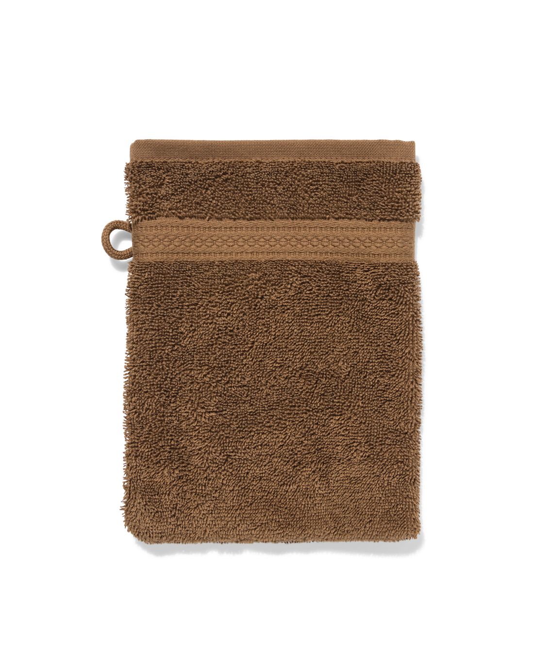 HEMA Washandje 16x21cm zware kwaliteit middenbruin (middenbruin) | HEMA