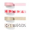 HEMA Washi tape hart - 4 stuks (rood) | HEMA