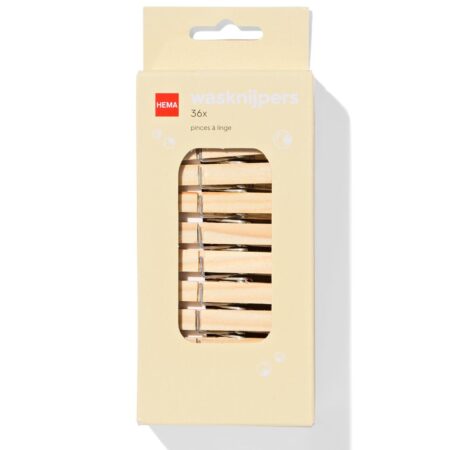 HEMA Wasknijpers hout - 36 stuks | HEMA