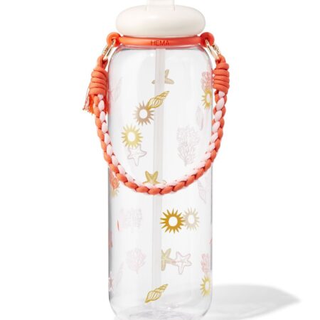 HEMA Waterfles 1200ml met bandje strand | HEMA