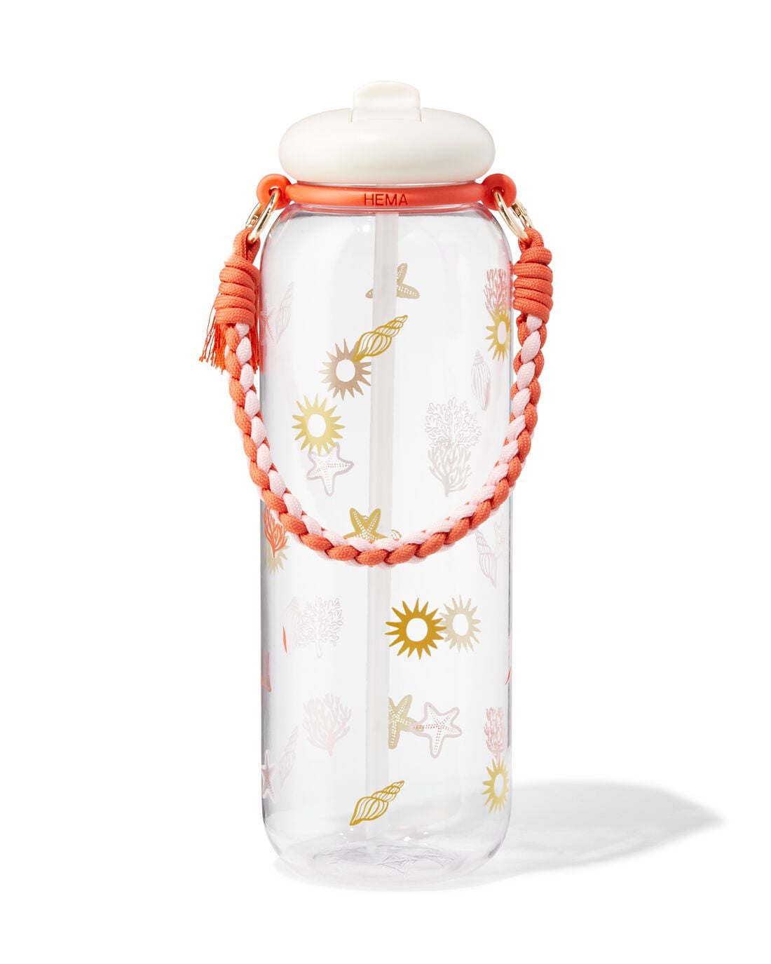 HEMA Waterfles 1200ml met bandje strand | HEMA