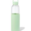 HEMA Waterfles 500ml glas met siliconen sleeve groen (groen) | HEMA