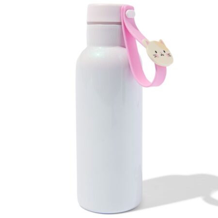 HEMA Waterfles 500ml rvs siliconen kat | HEMA