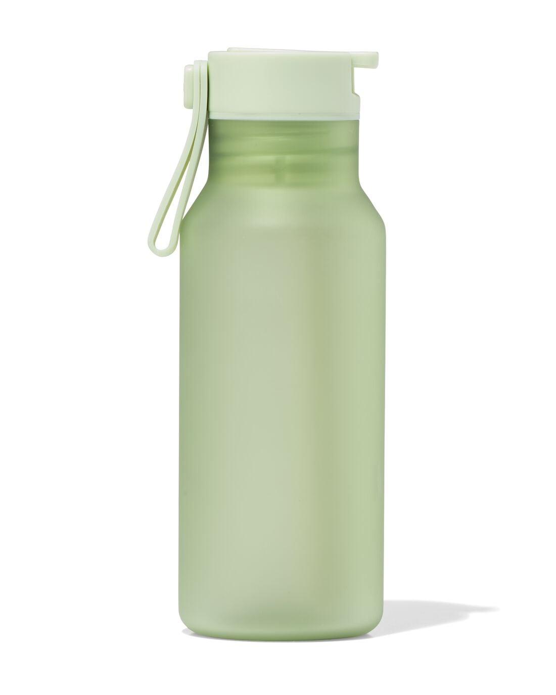 HEMA Waterfles met rietje 430ml groen (groen) | HEMA