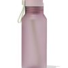 HEMA Waterfles met rietje 430ml roze (roze) | HEMA