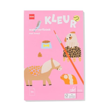 HEMA Waterverfboek 14x21cm huisdieren | HEMA