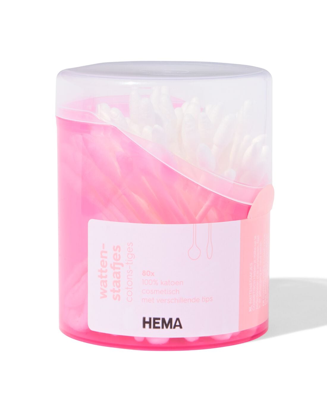 HEMA Wattenstaafjes met duotips 80 stuks | HEMA