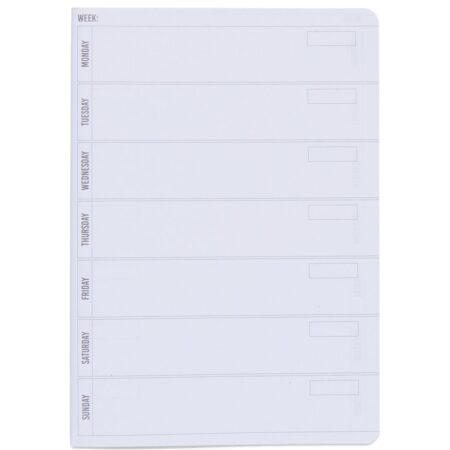 Weekplanning navulling A5 voor notitieboek - 2 stuks