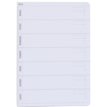 HEMA Weekplanning navulling A5 voor notitieboek - 2 stuks | HEMA
