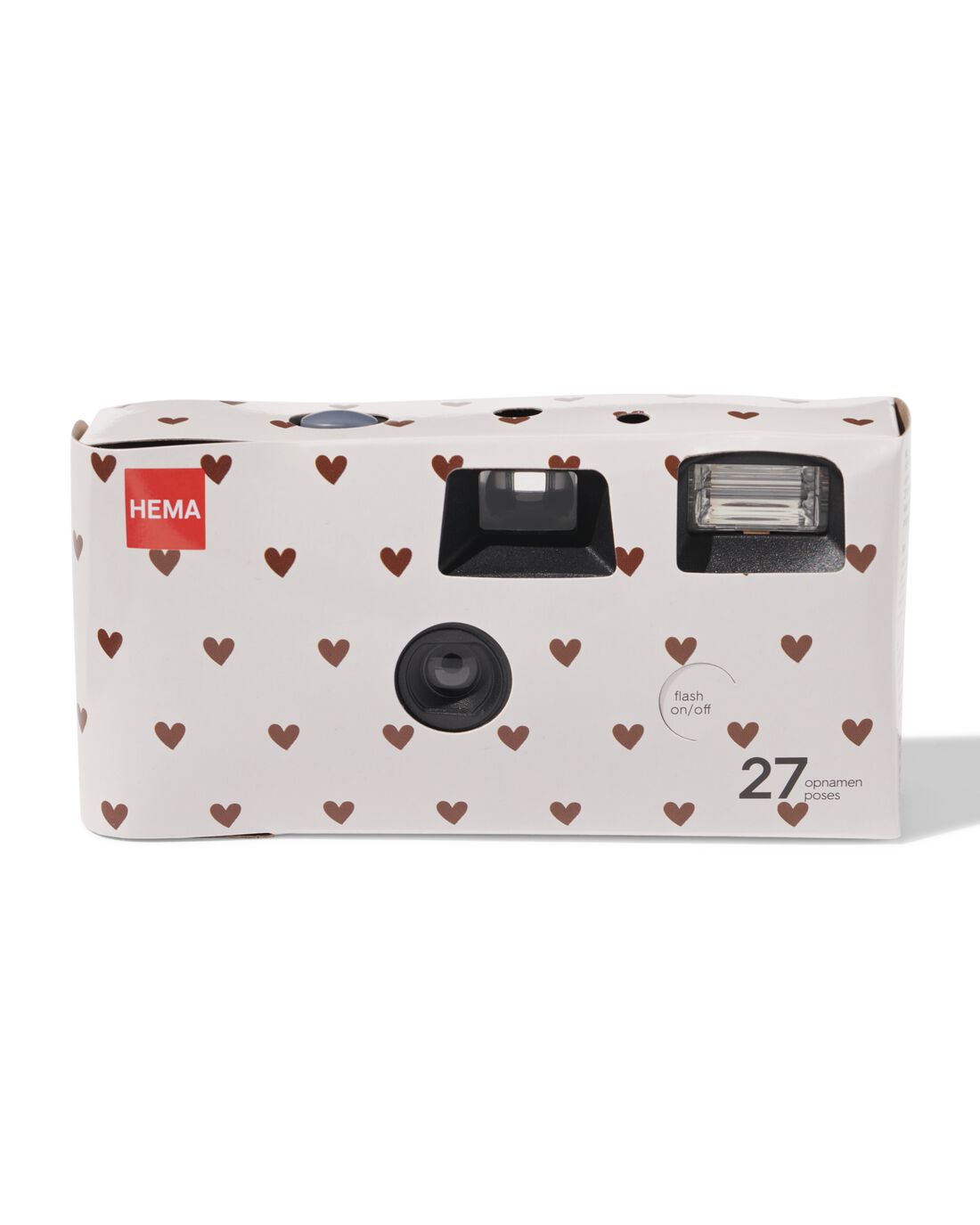 HEMA Wegwerpcamera hartjes (gebroken wit) | HEMA