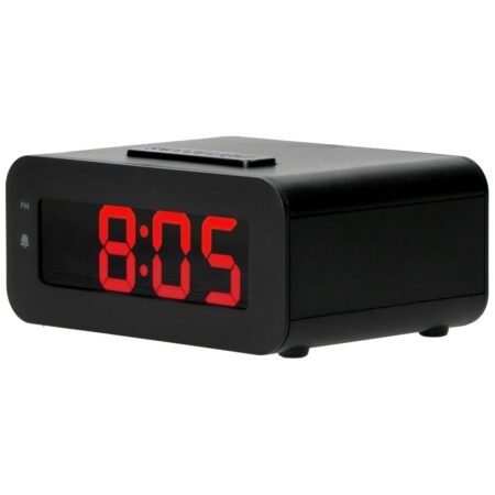 HEMA Wekker digitaal LED met snoer (zwart) | HEMA