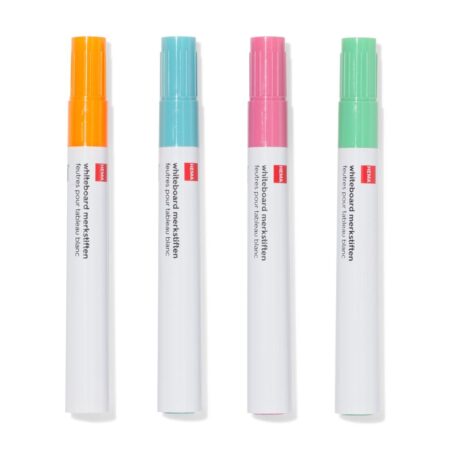 HEMA Whiteboard markers 2mm pastel - 4 stuks | HEMA