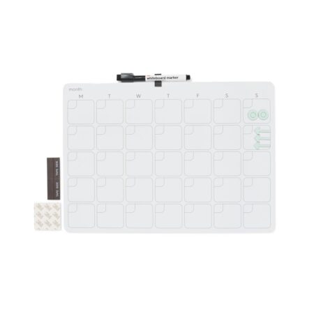 HEMA Whiteboard met marker en magneten 39.5x29.5cm maand | HEMA