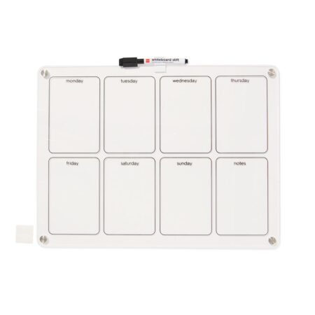 HEMA Whiteboard met marker en magneten 40x30cm week | HEMA